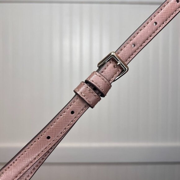 Tory Burch Crossbody Purse Small Neutral Half Moon Zipper Pocket Formal - Picture 7 of 11